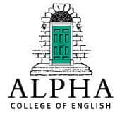 logotipo de alpha college of english